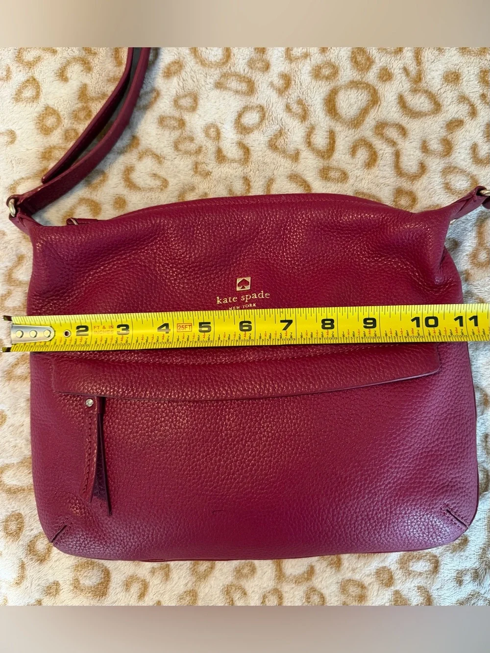 Kate Spade Hot Pink Pebbled Leather Crossbody Bag Women’s